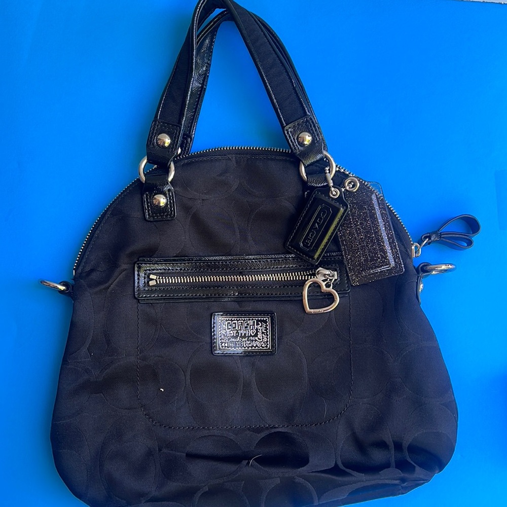 COACH black 11x11 purse.